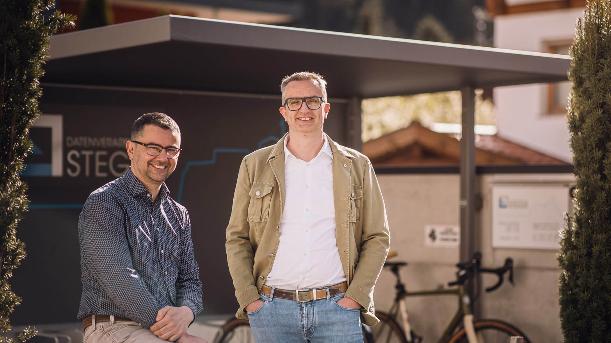 Die Geschäftsführer Bernhard und Benjamin Steger - Datenverarbeitung Steger